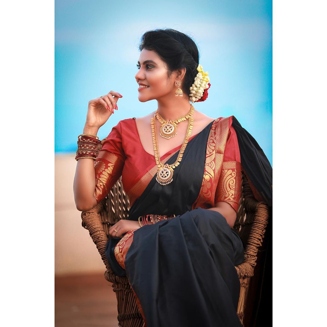Telugu actress Nivisha looking glorious