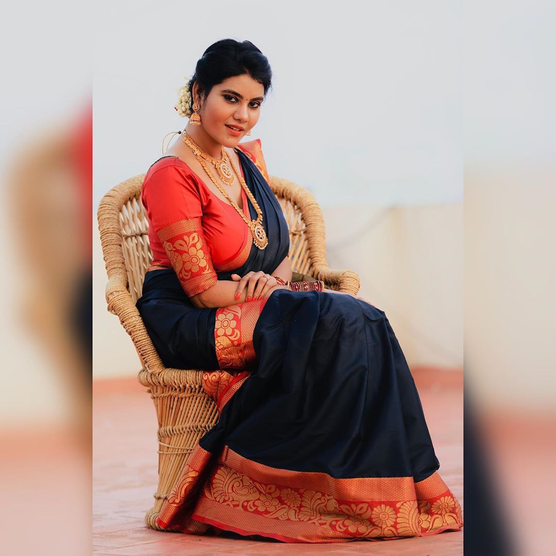 Telugu actress Nivisha looking glorious
