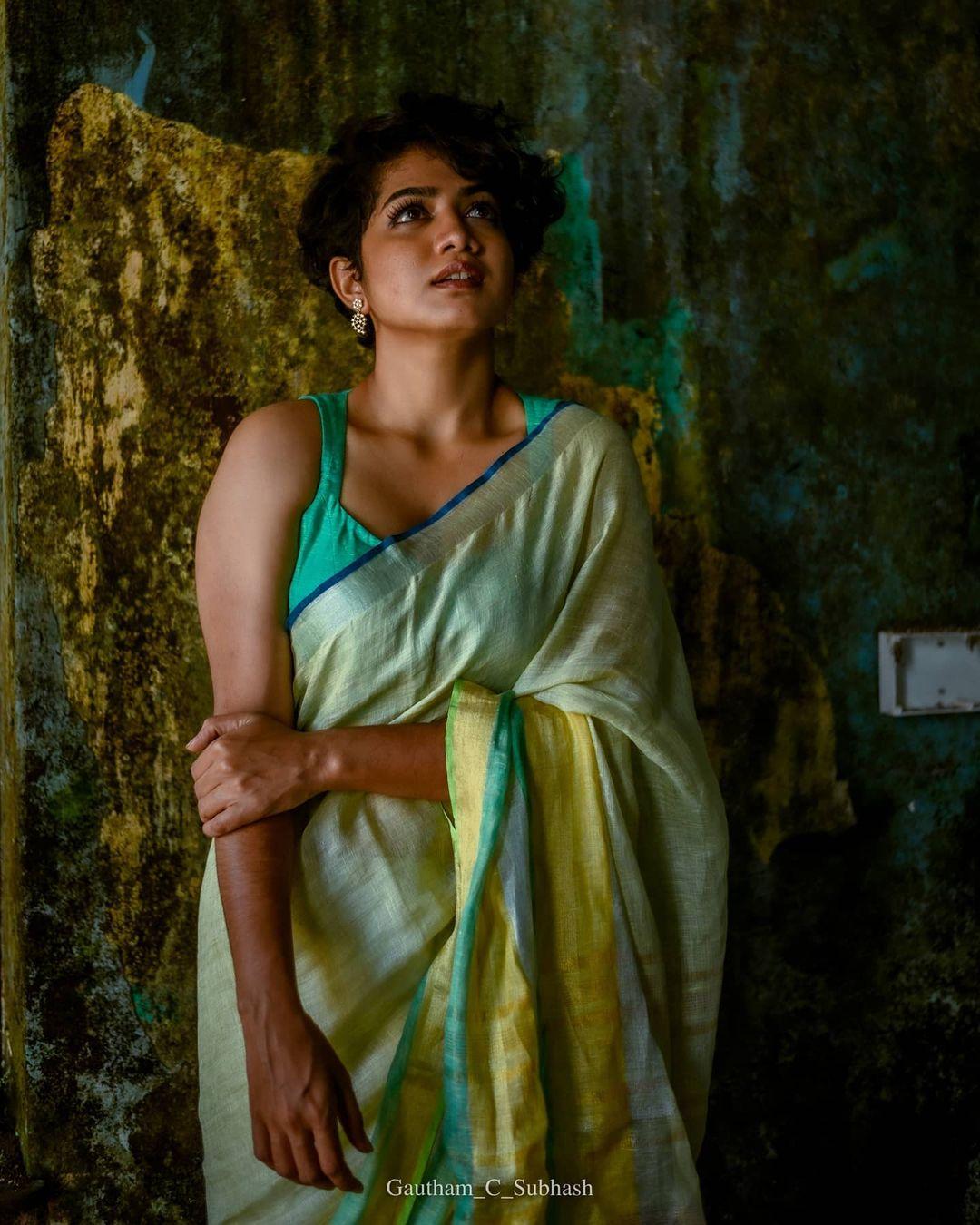 Saree hot photoshoot | Anarkali Marikar
