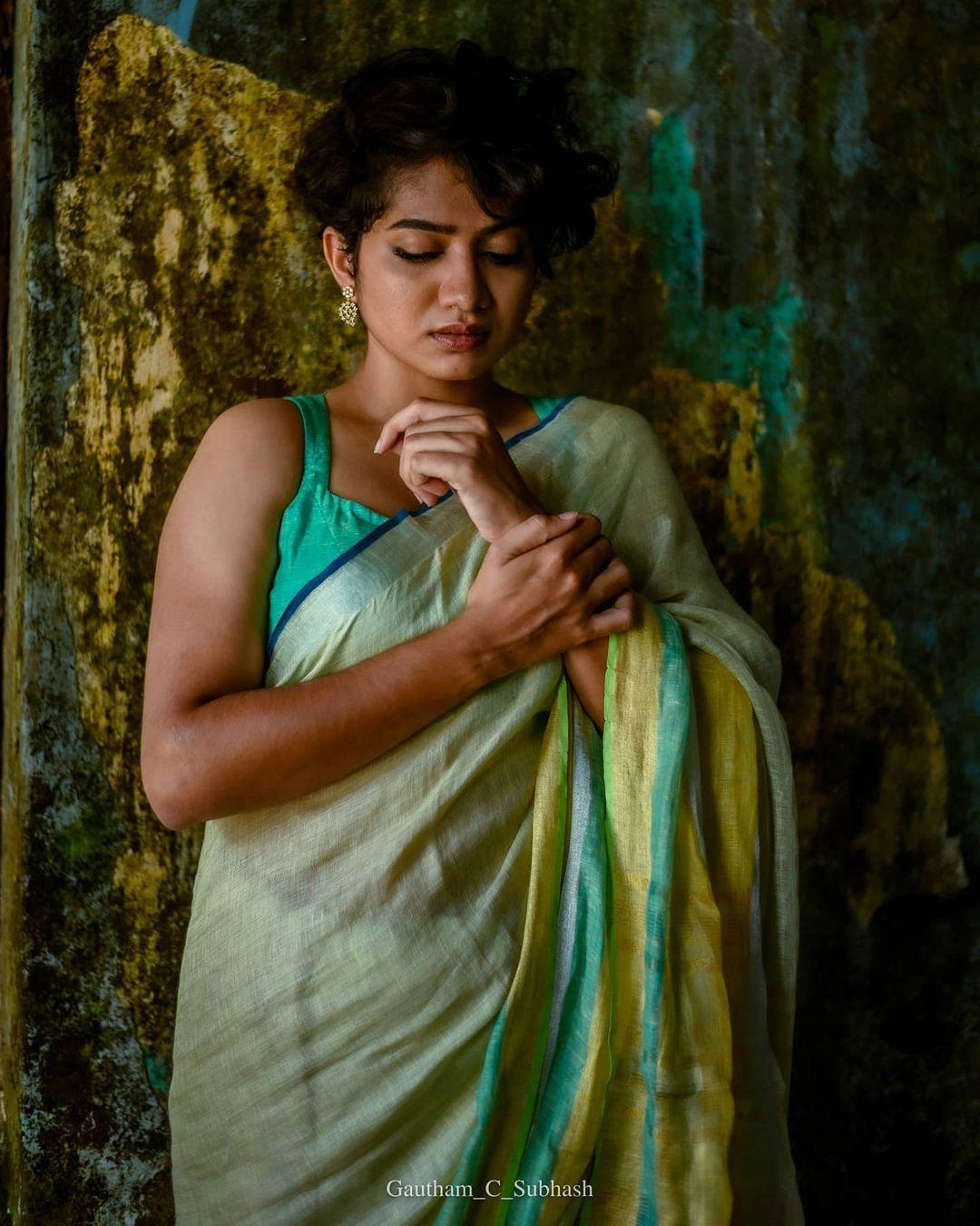 Saree hot photoshoot | Anarkali Marikar