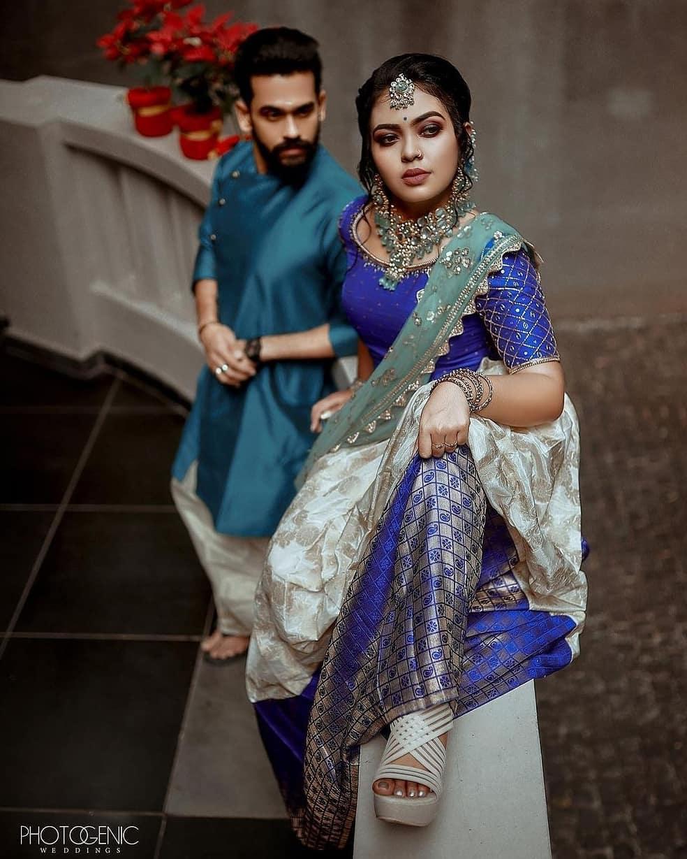 Pre-wedding photo shoot |Malayalam television actress yuvakrishna and mridhula vijai hot photos