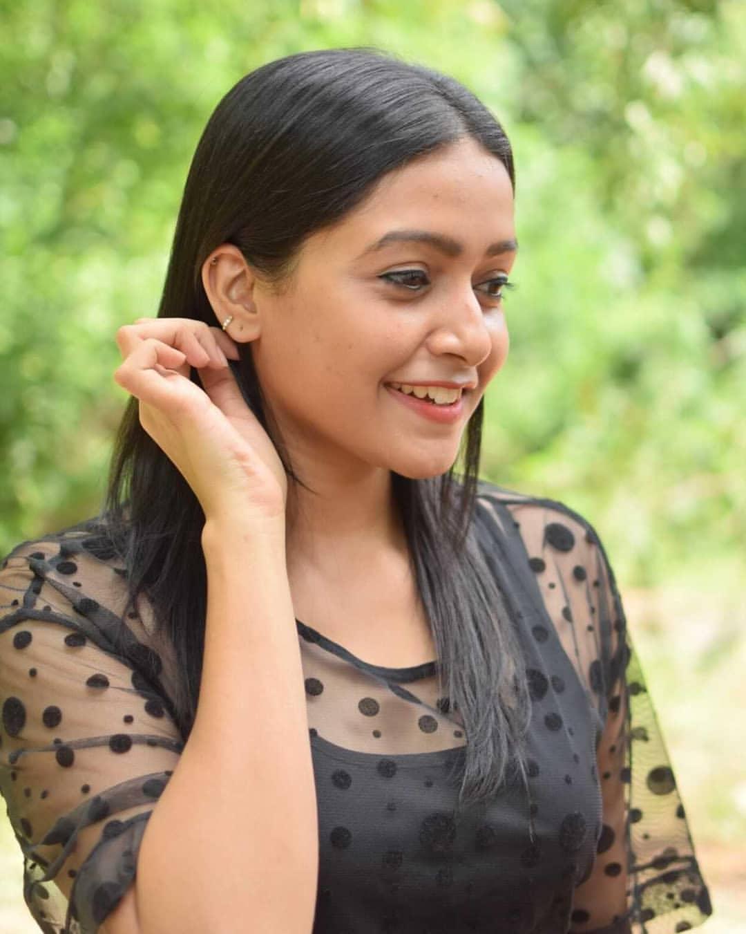 Sharanya R Nair looking very glamorous photos | Malayalam actress in transparent black dress hot photos