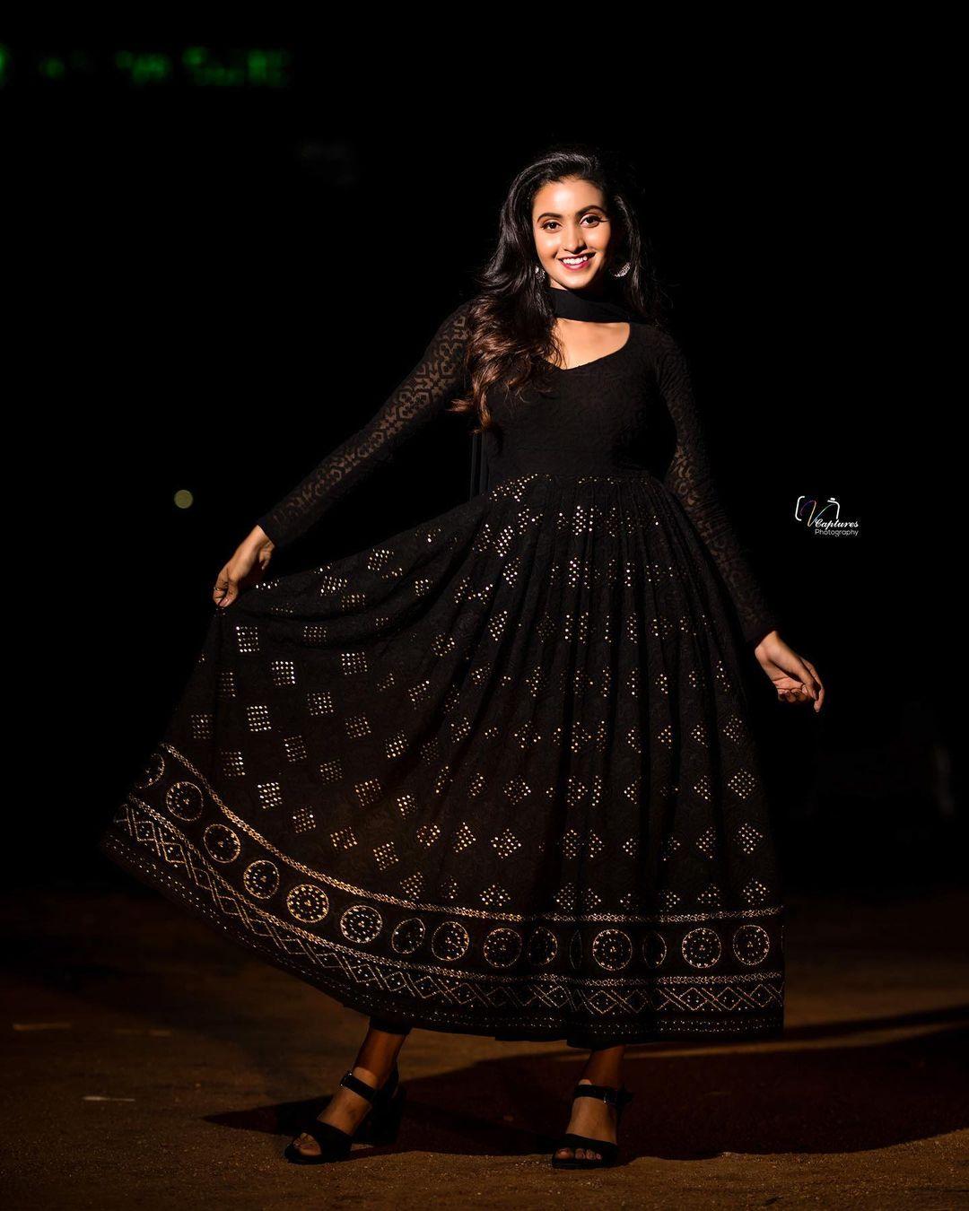 Deepika Pilli in black dress hot photos | Deepika Pilli beautiful and cute photos gallery