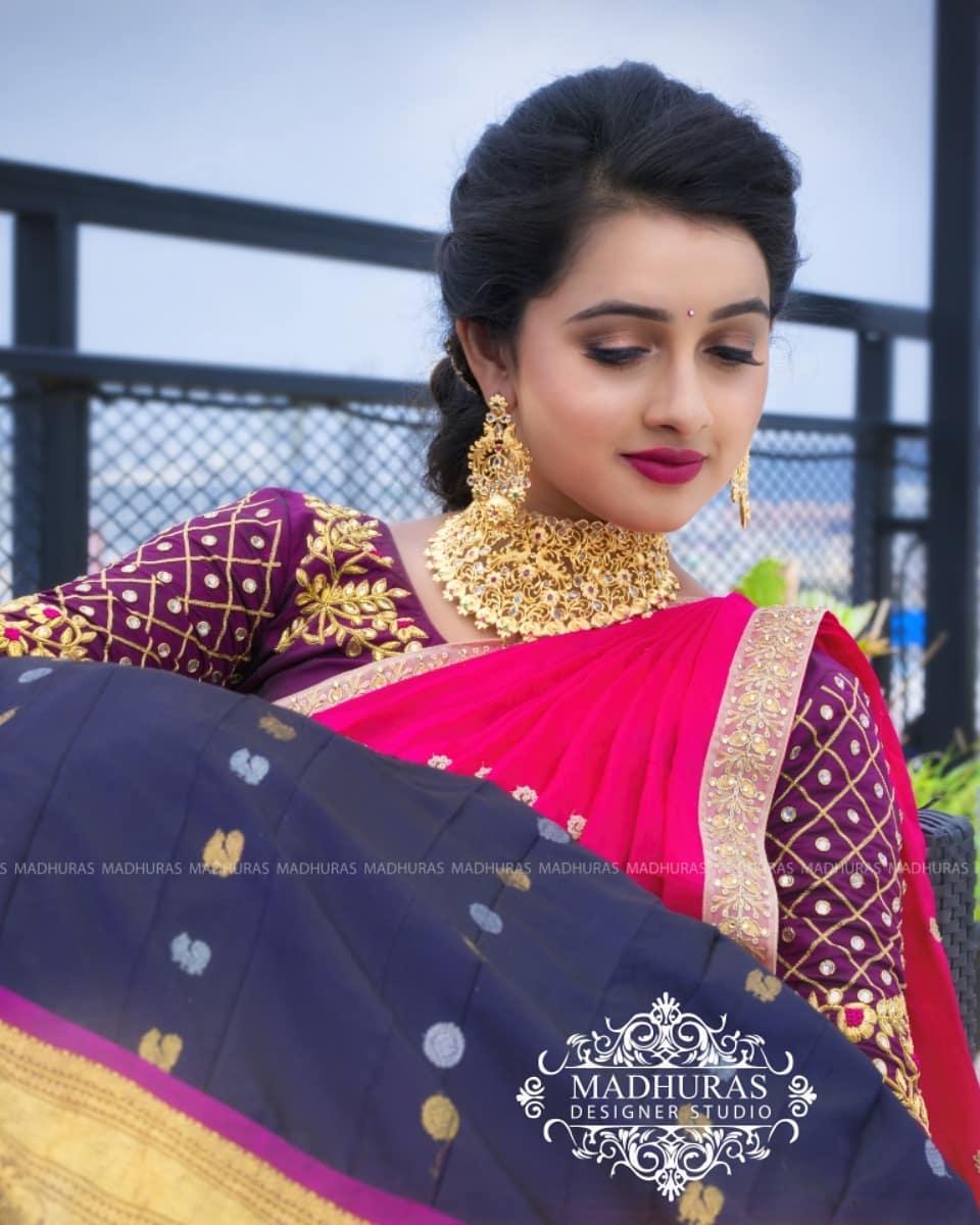 Exclusive hot half saree styles | Aishwarya Pisse exclusive hot and spicy photos