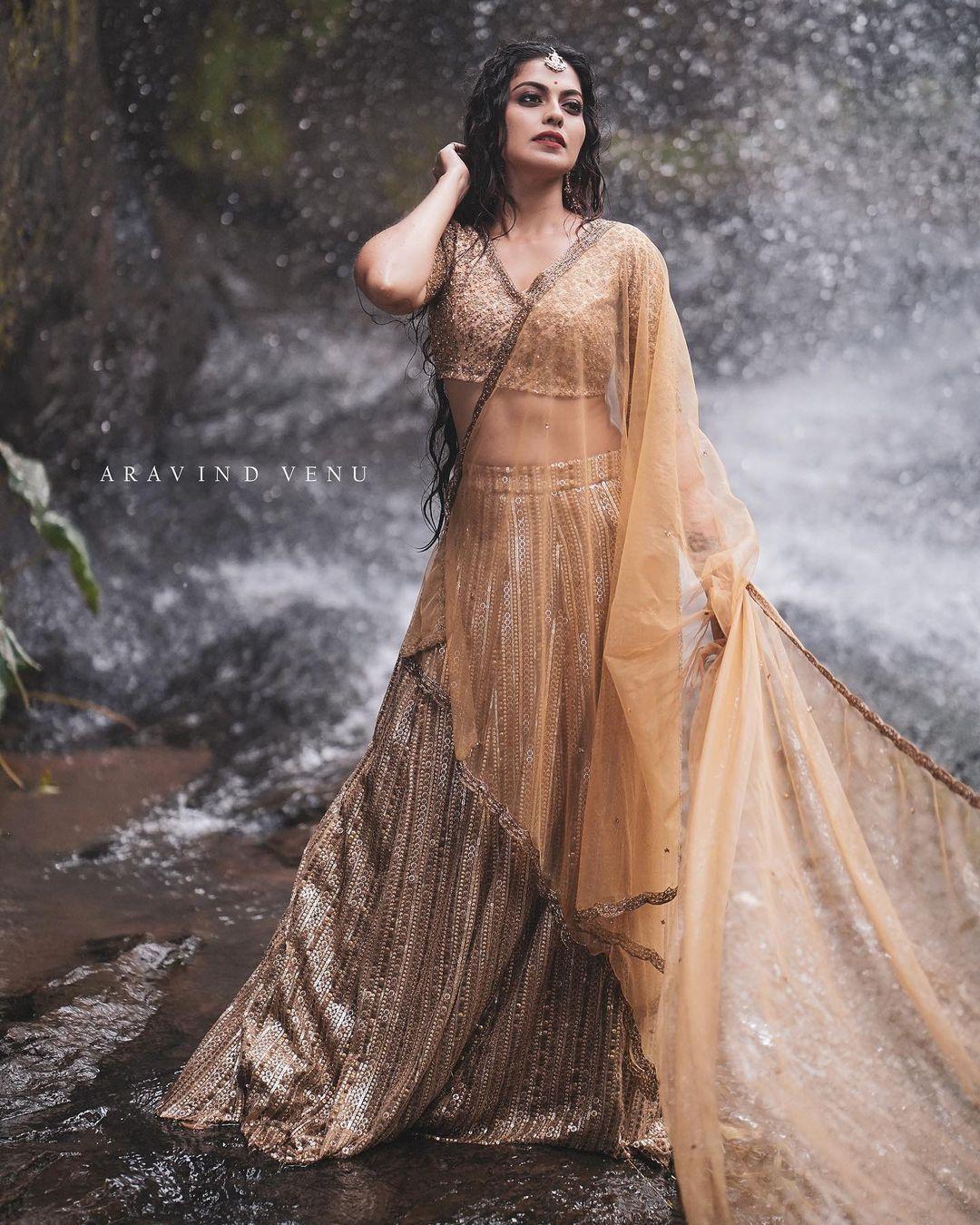 Anusree wearing wet transparent dress | Anusree beautiful and cute photos gallery