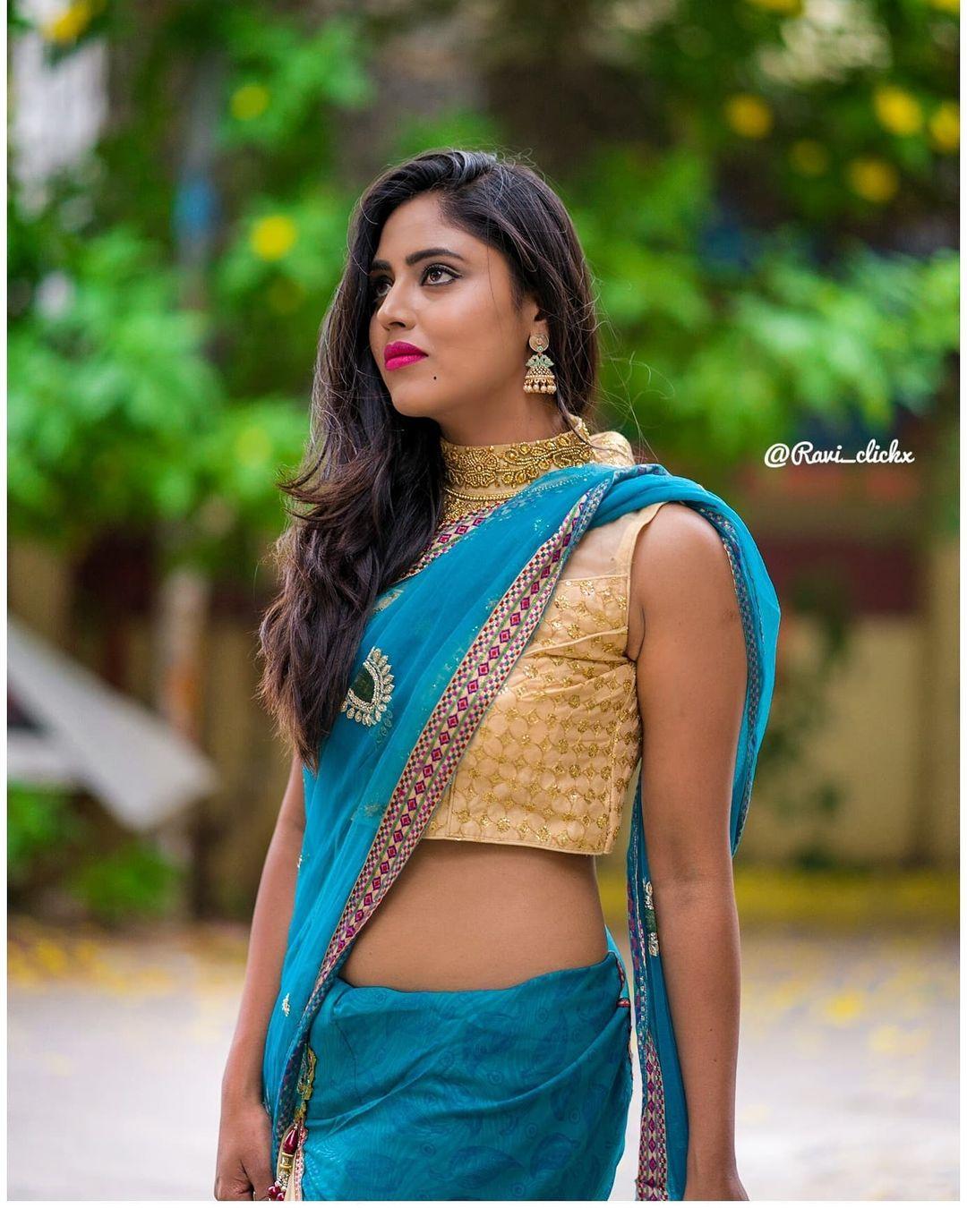 Telugu actress in saree hot photos | Mahi Maheshwari latest hot and spicy photos gallery