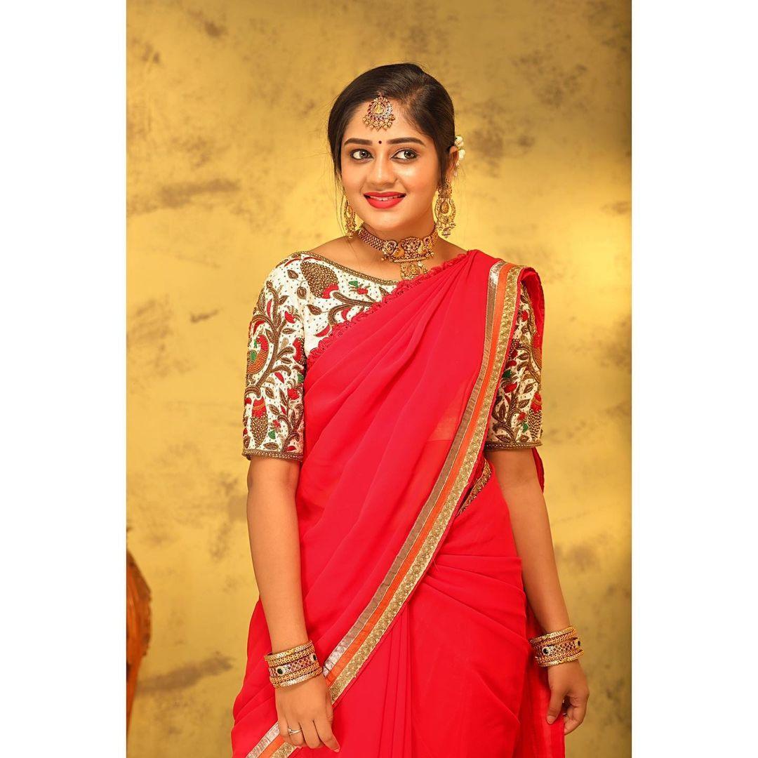 Red saree hot photos | South indian actress Deepshikha exclusive hot and spicy photos