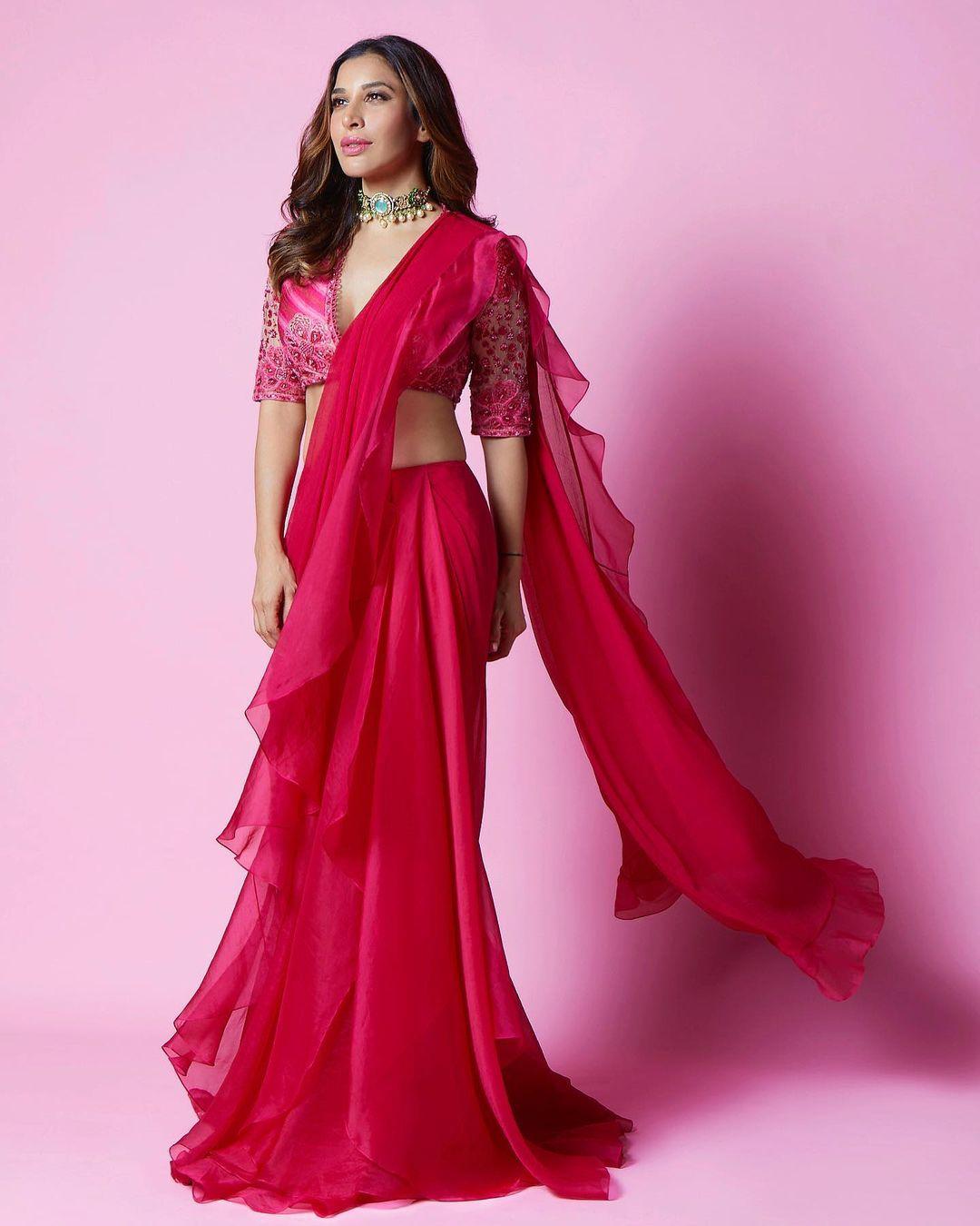 Sophie choudry in half saree latest fashion photos | latest hot and spicy photos