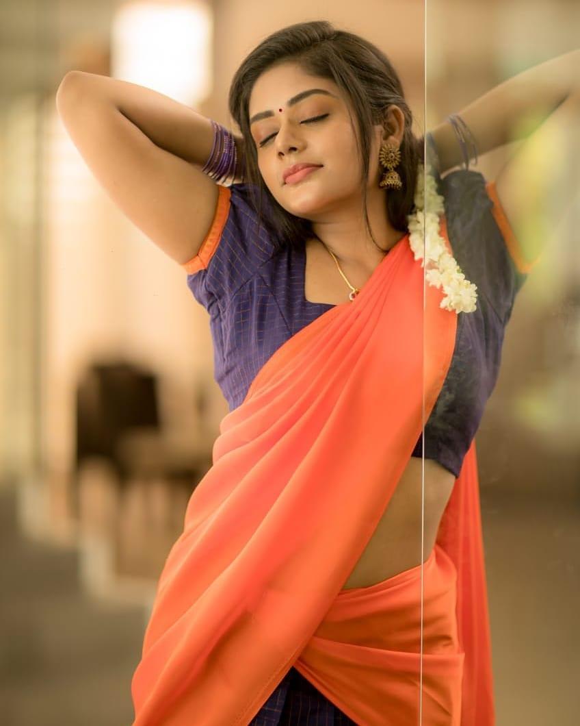 South Indian actress in half saree hot photos | Deepshikha very hot in half saree photos