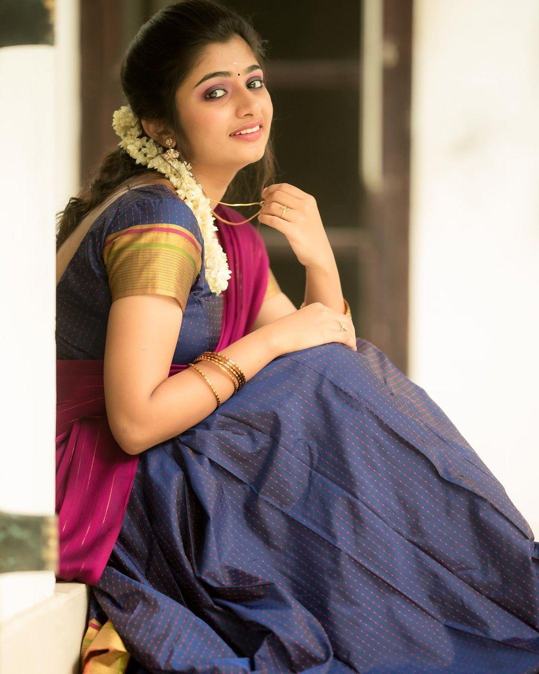 Vj Archana in half saree hot and sexy photoshoot | Archana R hot and sexy photoshoot