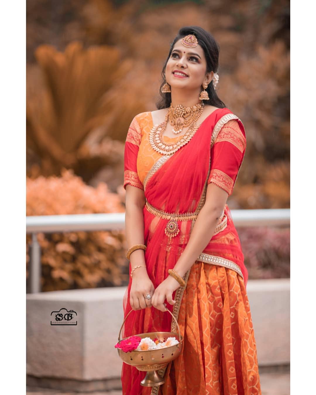 Sandalwood actress Aishwarya Salimath in Half saree hot photos gallery | Aishwarya Salimath exclusive hot and spicy stills