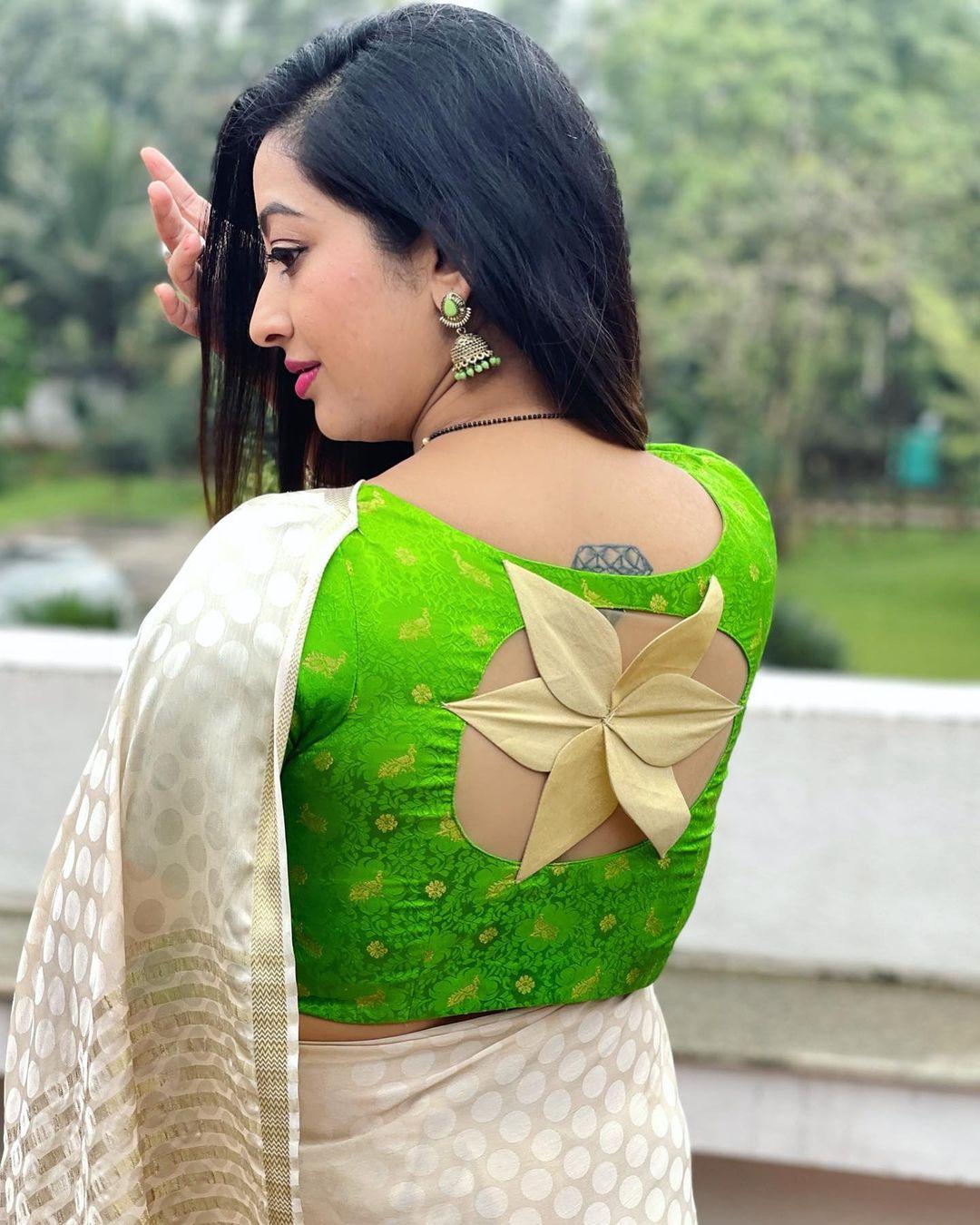 Sandalwood actress Tejaswini Prakash exclusive hot photos in saree | Tejaswini Prakash exclusive hot and spicy photos gallery