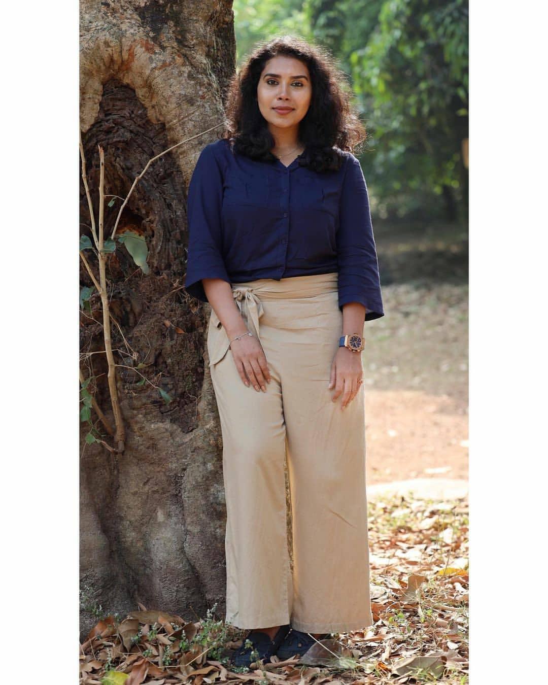 Ayyappanum Koshiyum actress Gowri Nandha looking very glamorous photos in modern dress | exclusive hot and spicy photos gallery