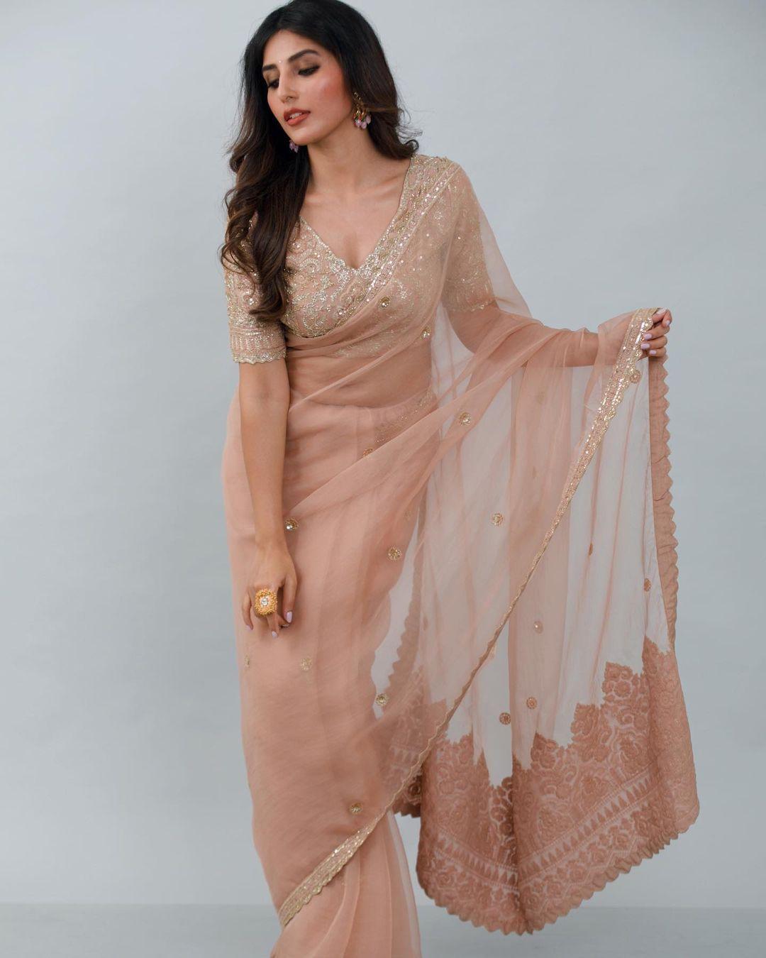 Bollywood actresses Harshita Gaur in saree glamours photos| exclusive hot and spicy photos