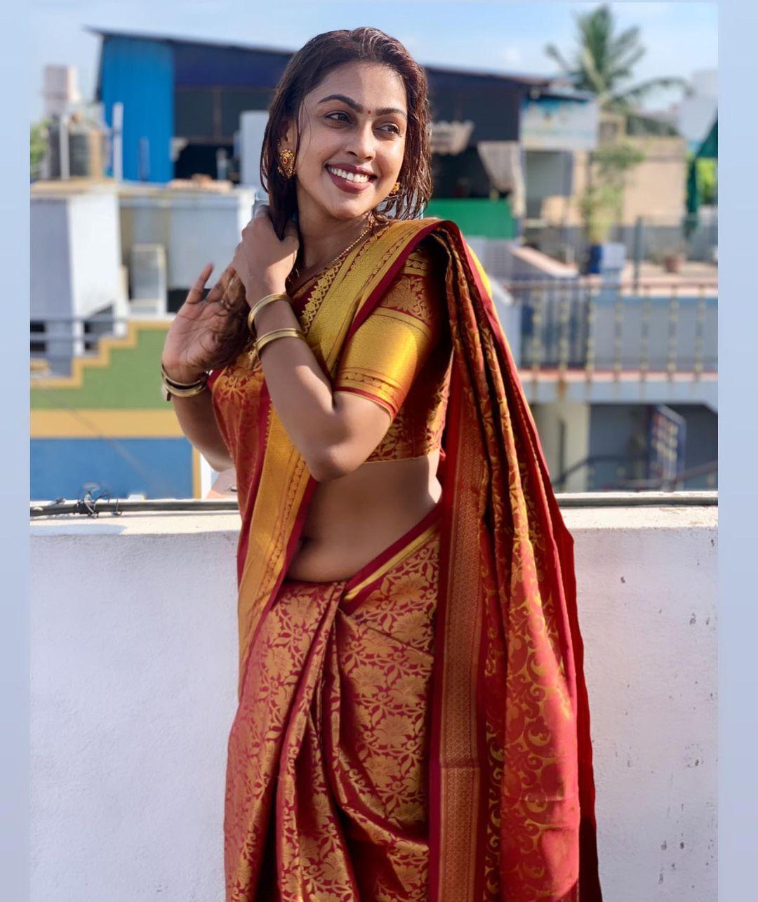 Tamil actress Sri Nikha in saree hot and sexy photoshoot| exclusive hot and sexy photoshoot