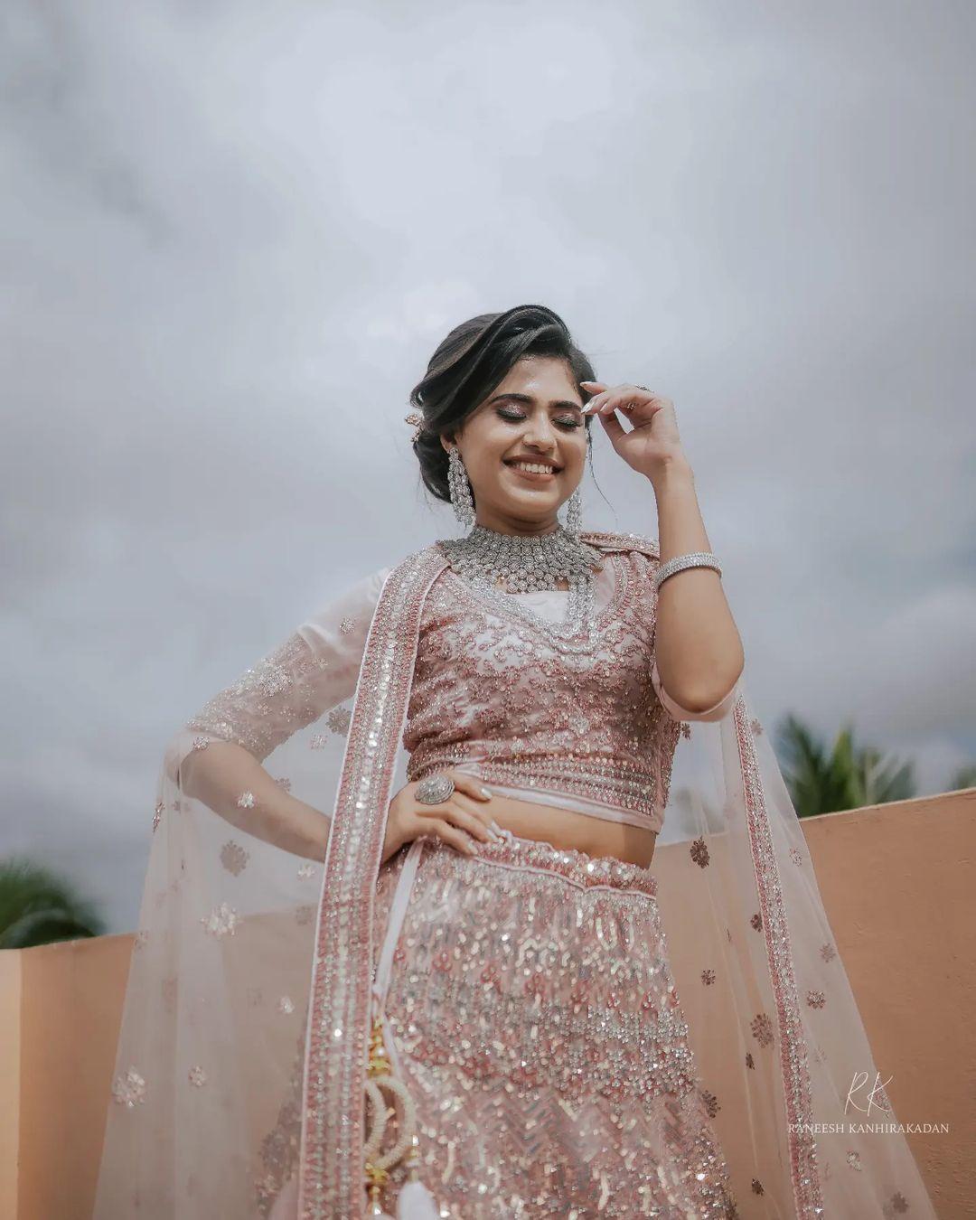Exclusive hot and sexy photoshoot | Anju Krishna Ashok in bridal makeup hot and sexy photoshoot