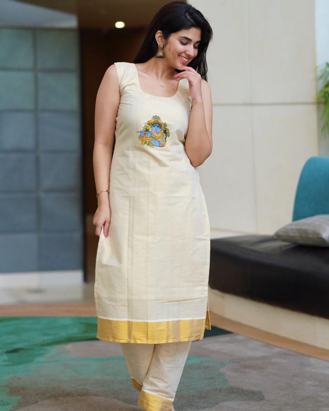 Very attractive and cute stills | Pragya Nagra in Krishna ashtami special dress photos gallery