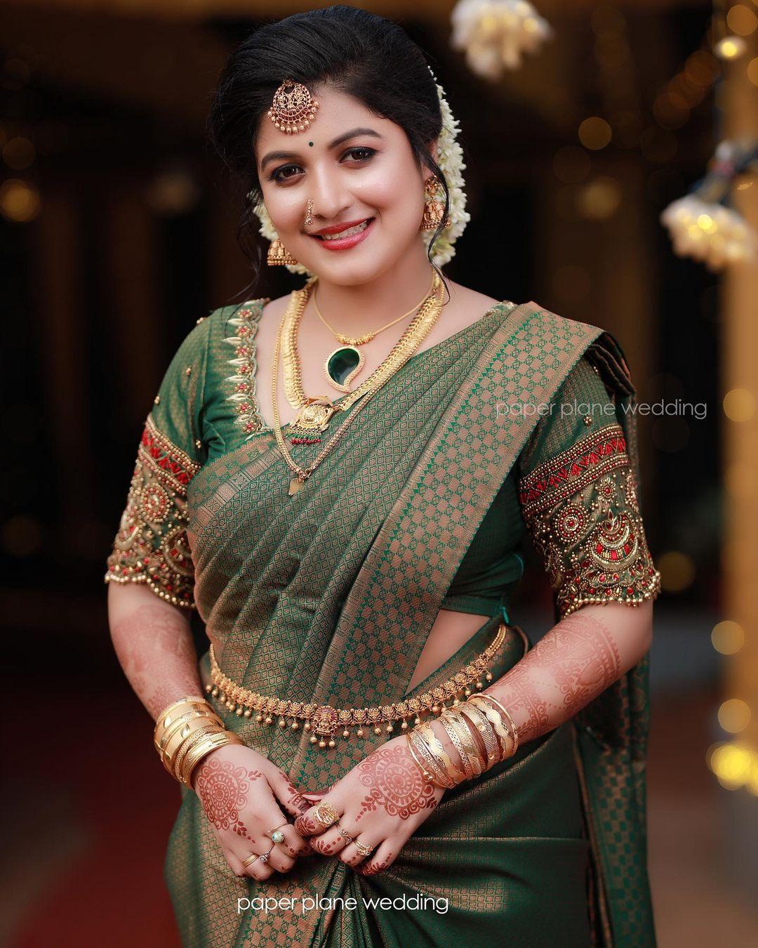 latest hot and sexy photoshoot | Raksha Raj in bridal saree hot and sexy photos