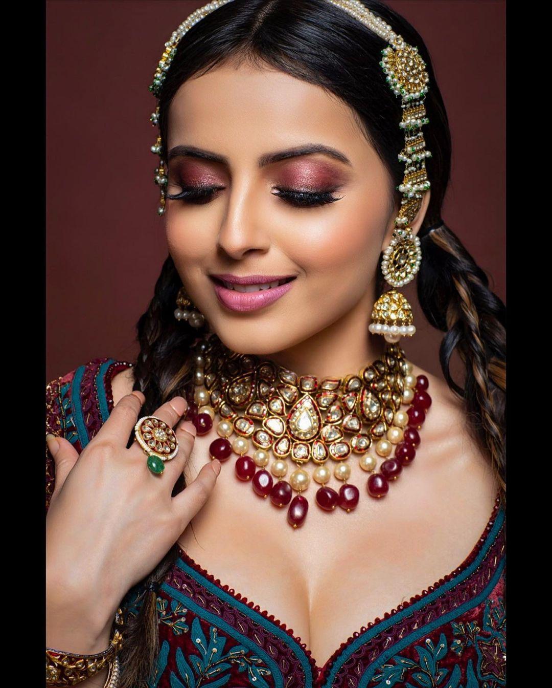 Beautiful and sexy photoshoot | Shrenu Parikh in bridal makeup hot and sexy photoshoot