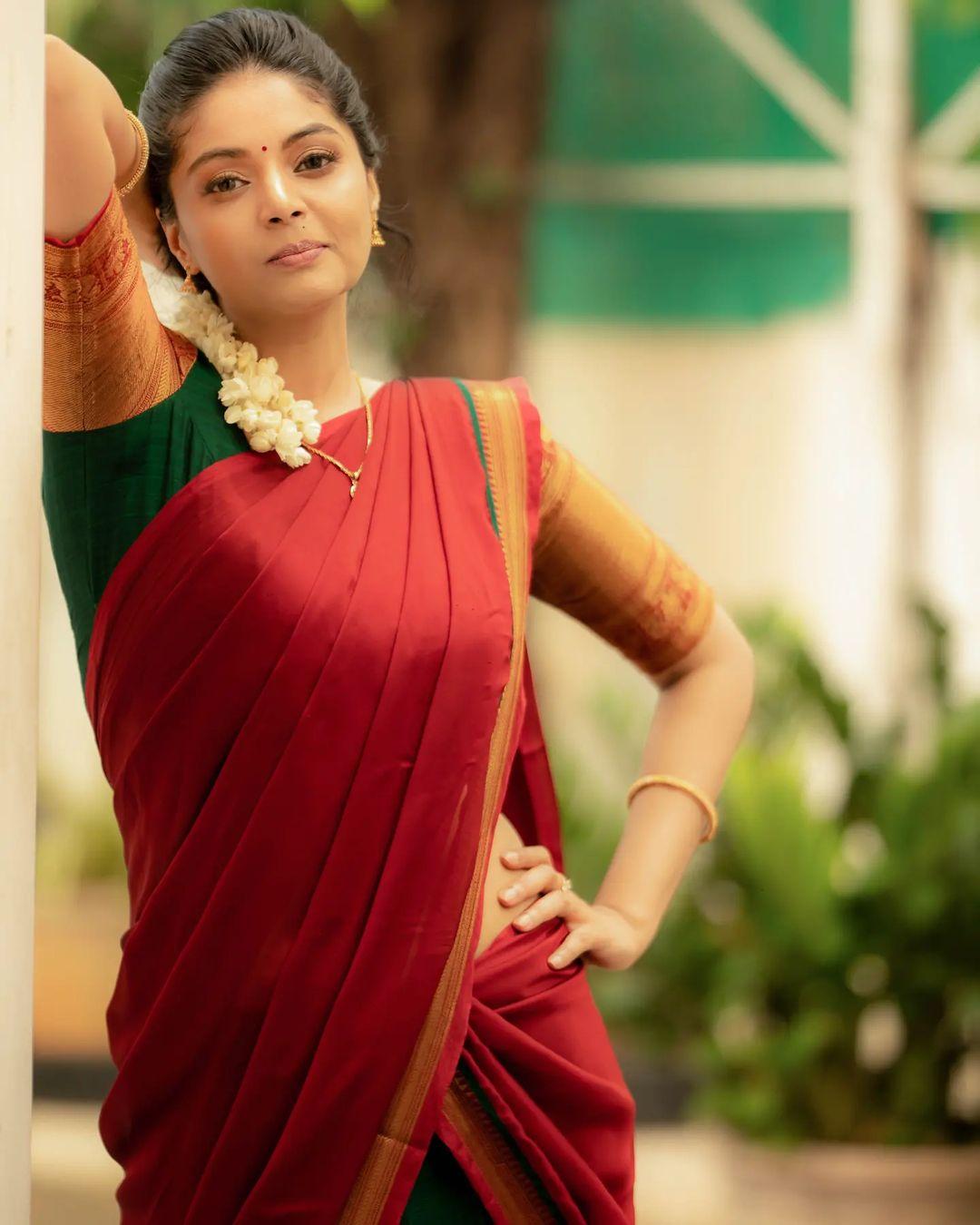South Indian Actress hot photos | Sanam Shetty in half saree hot and sexy photoshoot