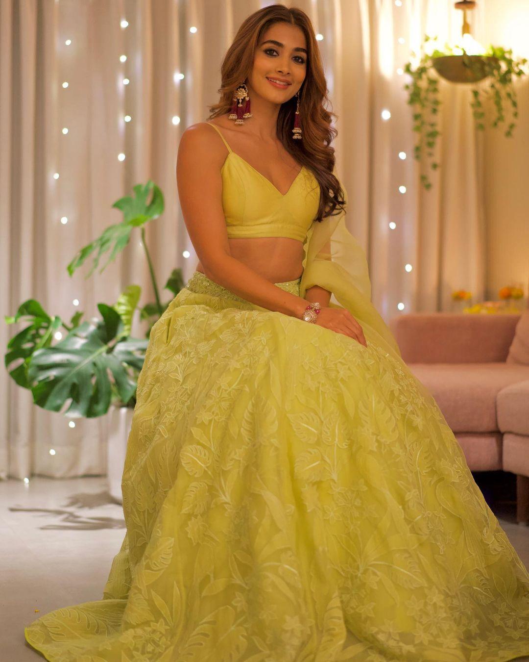 South Indian Actress hot photos | Pooja Hegde in Diwali celebration hot and sexy photoshoot